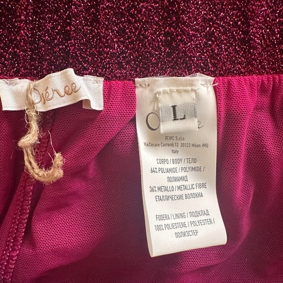 OSEREE Lumiere Crop Top and Boxing Shorts in Stretch Lurex - Picture 4 of 4